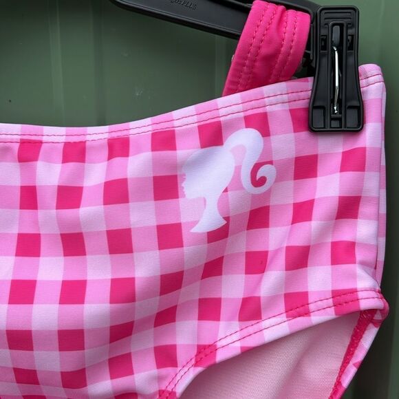 Barbie Girls Bikini Top and Bottoms Swimsuit Set with UPF 50+, 2-Piece, Sizes - Picture 4 of 7